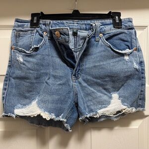 Wild Fable Blue Distressed Jean Shorts